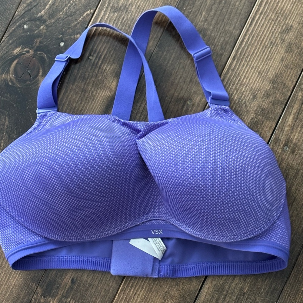 VSX Purple Performance Sports Bra with Adjustable Straps